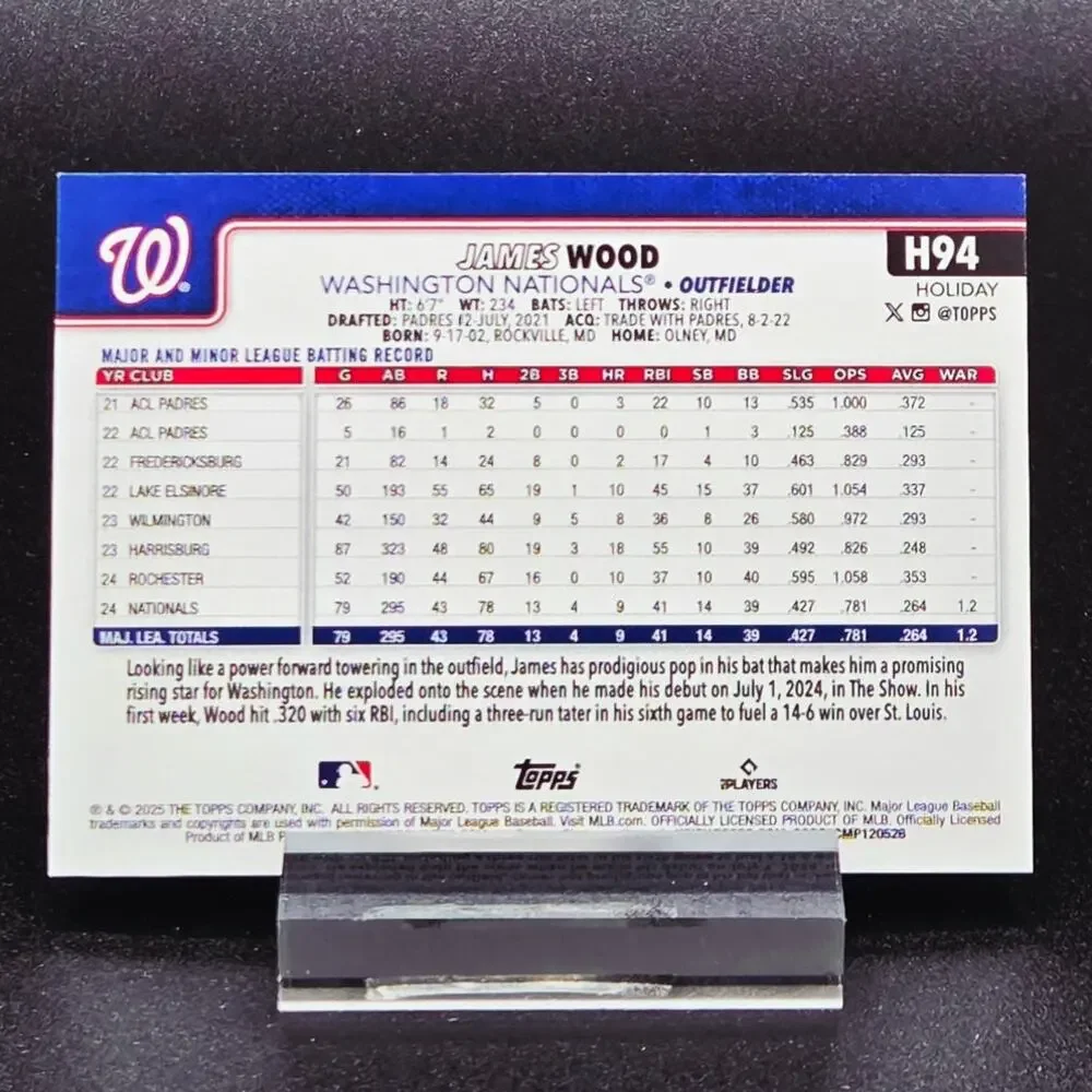 Topps james wood